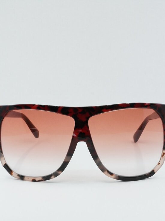 Loewe LW40001I 54T Filipa Sunglasses Red Havana/Rose Havana Square Frame main image 4